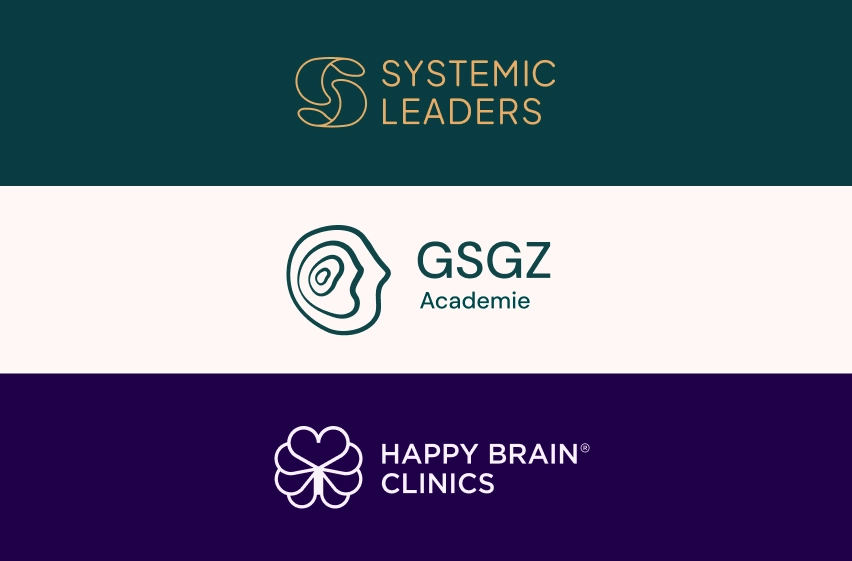 GSGZ Academie, Happy Brain Clinics en Systemic Leaders  logo
