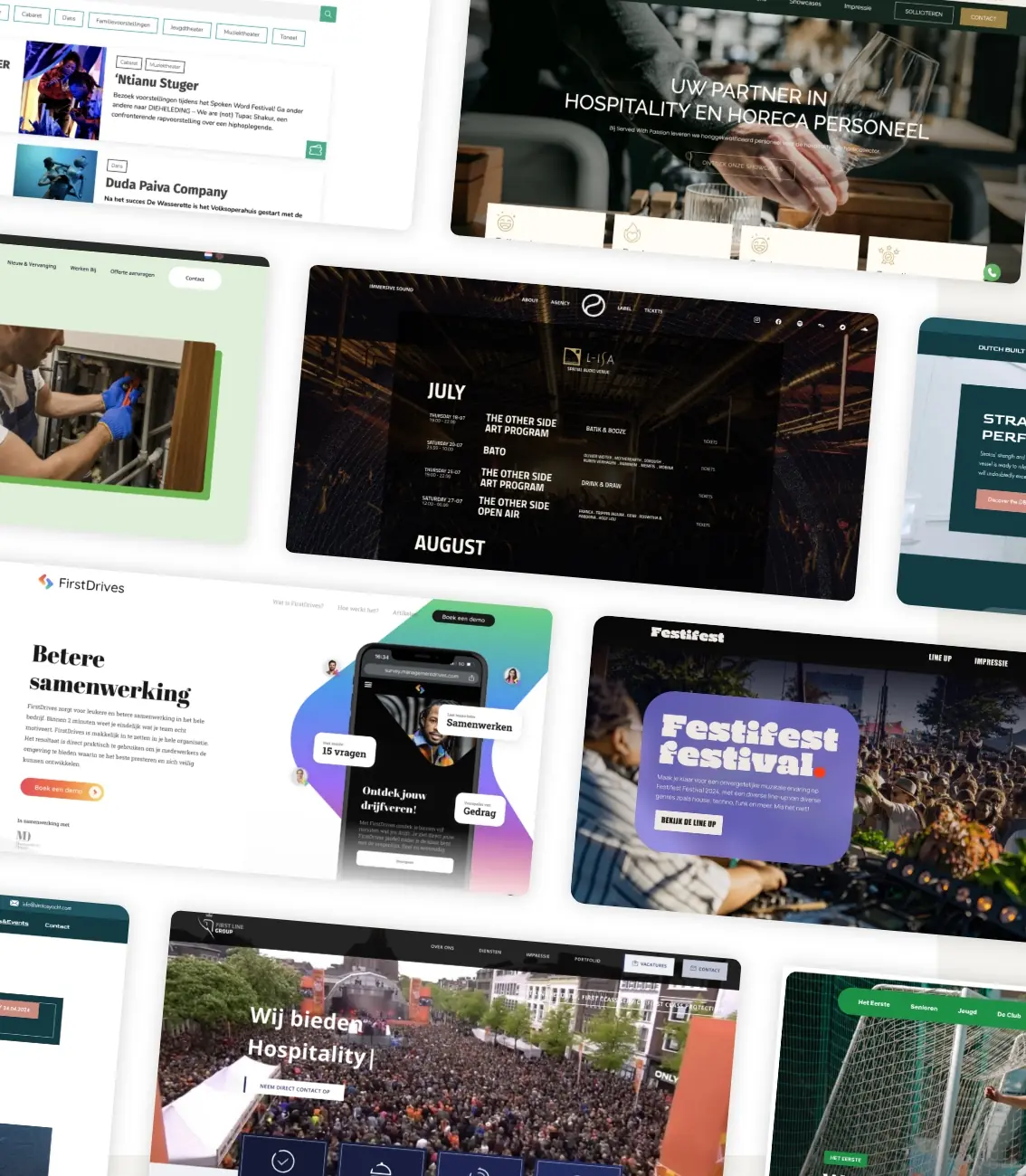 Websites die gemaakt zijn door WP Masters