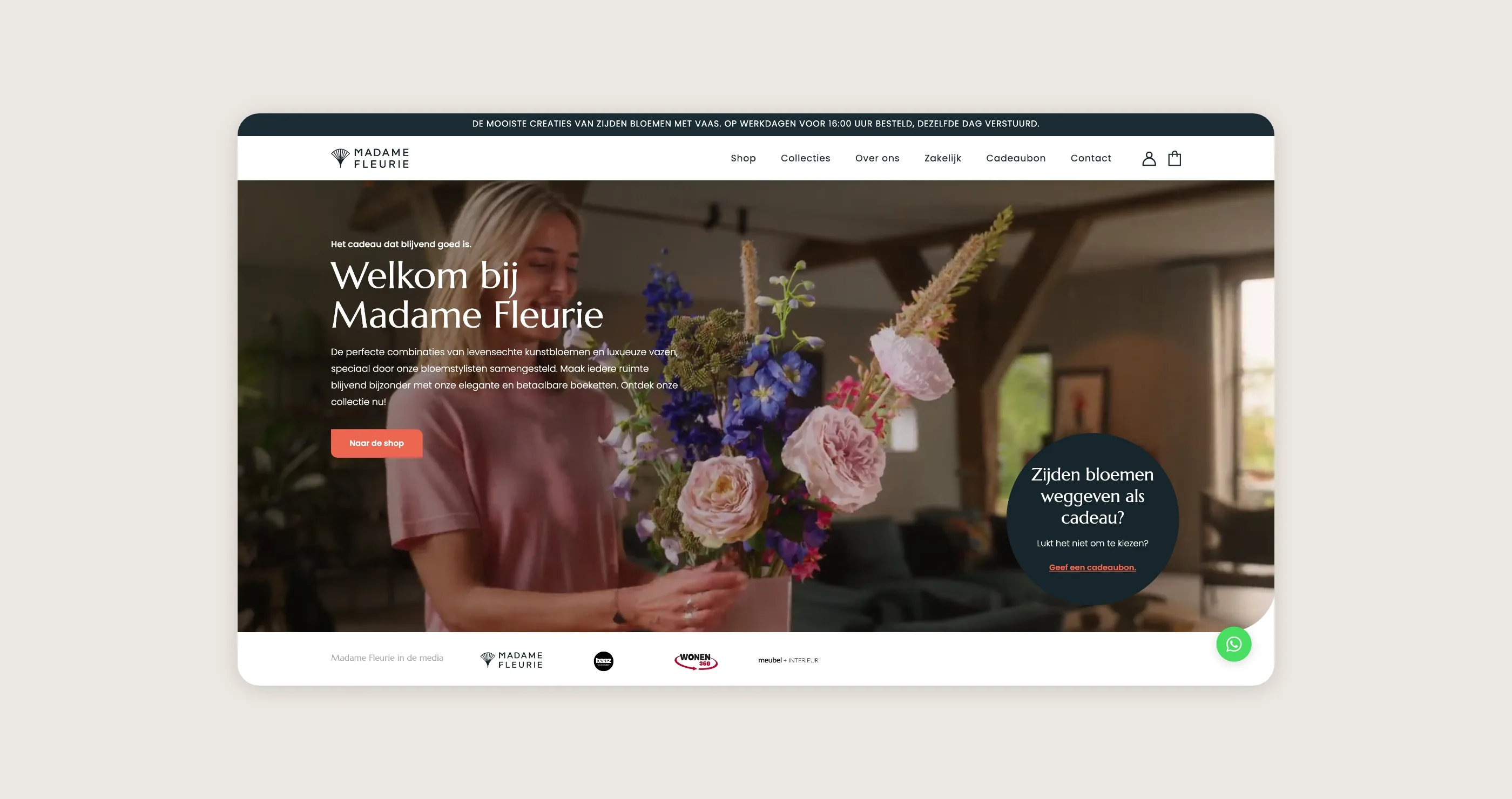 Madame fleurie website