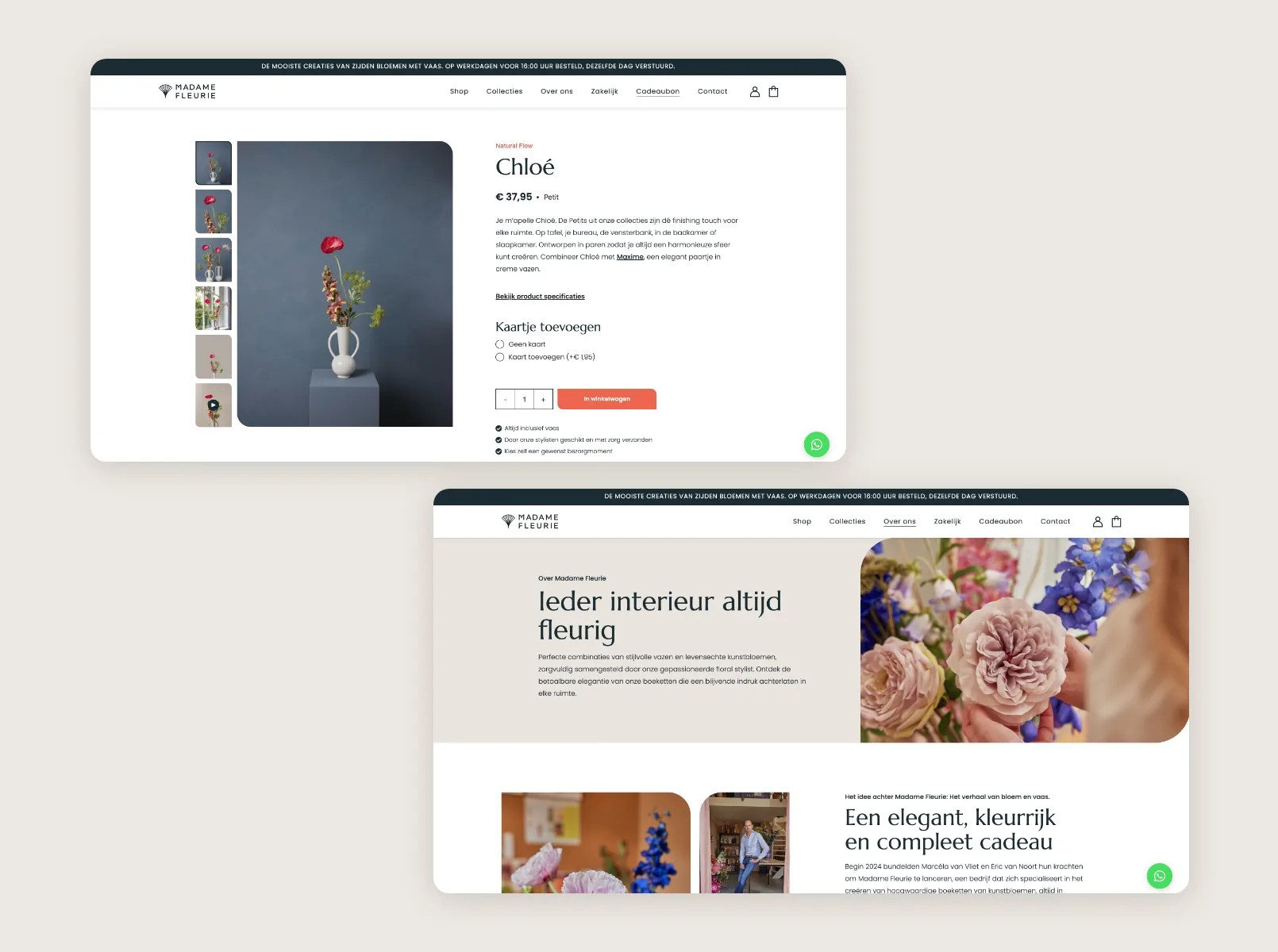 Madame fleurie website