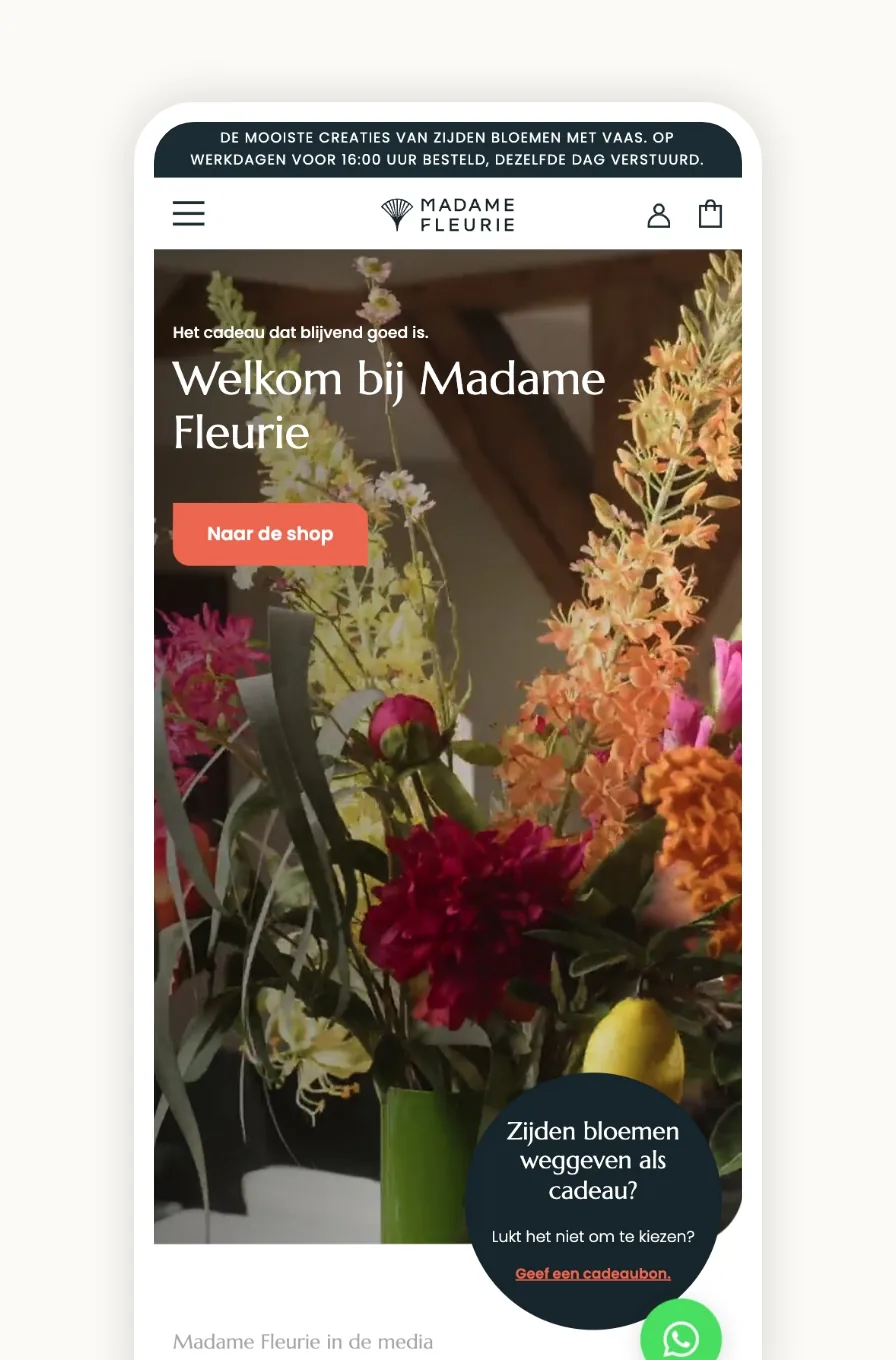 Madame fleurie website