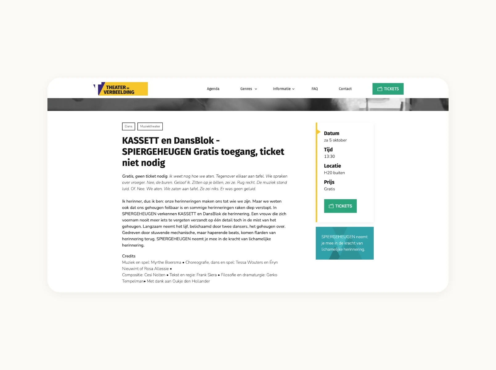 Theater de verbeelding pagina